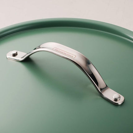 Tramontina All-in-One Plus Pan 5-Qt Ceramic Non Stick Pan with Lid, Green