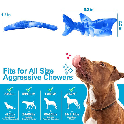 PETSTA Dog Chew Toys for Aggressive Chewers, Durable Toys for Large Dogs, Heavy Duty Indestructible Toys for Medium/Large Breed