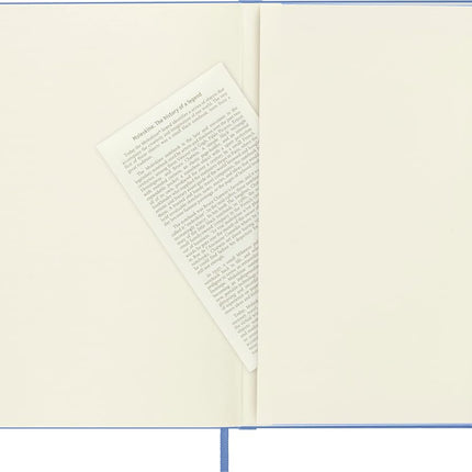 Moleskine Ruled Classic Hard Cover Notebook, Large, Hydrangea Blue