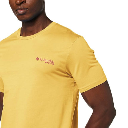 Columbia Apparel Men's PFG Graphic T-Shirt Shirt, Sunlit/Mantra, X Large