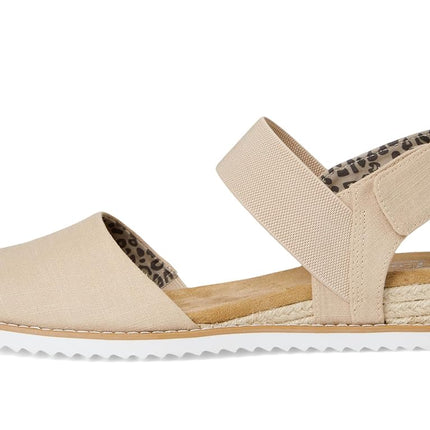 Skechers Women's Desert Kiss-Sun Shining Ballerines, Naturel, 2 UK