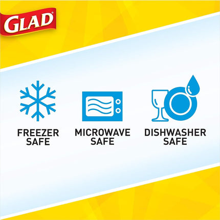 Glad Food Storage Containers, To Go Lunch, 32 Ounce, 4 Count