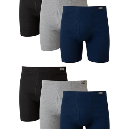 Hanes Ropa Interior Masculina, Paquete de Bóxers, Bóxers de Algodón ComfortSoft para Hombres, Transpirables que Absorben la Humedad, Multipack, Paquete de 6 - Surtido, XX-Grande