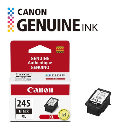 Canon Genuine Ink Cartridge PG-245XL Black, High-Yield (1 Count), Canon Printer Ink for PIXMA TR4520 / TS3120 / TS3220 Series Printers – Original Canon Ink for Crisp, Sharp Text