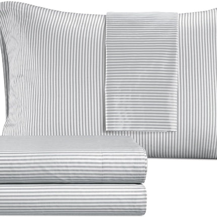 IZOD - Silky Sateen Cotton Sheet Set, Smooth & But