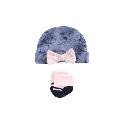 Ensemble de layette unisexe Hudson Baby en tissu thermique pour prématuré, 4 pièces, manches courtes, Toile Marine Manches Courtes, prématuré