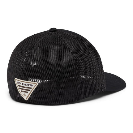 Columbia Unisex's PHG Game Flag Mesh Ball Cap, Black, S-M