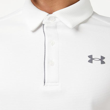 Under Armour Tech Men's Polo Shirt,White/Graphite,X-Large
