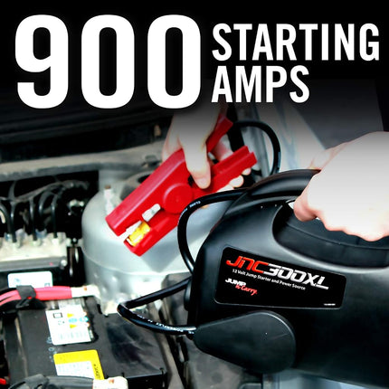 Clore Automotive JNC300XL Jump-N-Carry 900 Peak Amp Ultraportable 12-Volt Jump Starter with Light