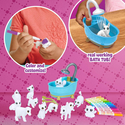 CRAYOLA Sribble Scrubbie Pets Mega Set 2.0, Color & Wash Creative Toy, Online for Kids, Age 3, 4, 5, 6