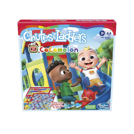 Hasbro Gaming Chutes and Ladders: CoComelon Edition Board Game for Kids Ages 3 and Up, Preschool Game for 2-4 Players