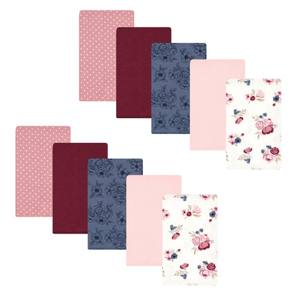 Hudson Baby Unisex Baby Cotton Flannel Burp Cloths