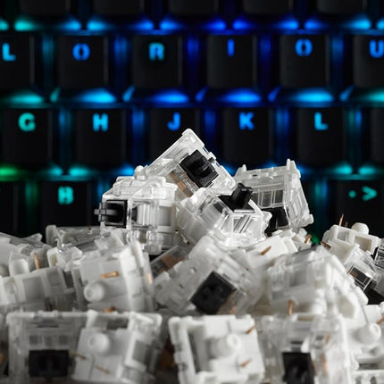 Gateron Black Mechanical Keyboard Switches (120 Pack) - Linear & Consistent for Heavy Typing & Gaming - 60g Actuation Force
