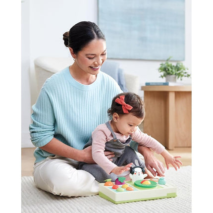Skip Hop Baby Musical DJ Set Toy with Lights, Songs, Sound Effects, and Soft Textures, Farmstand Let The Beet Drop DJ Set (9M919210)