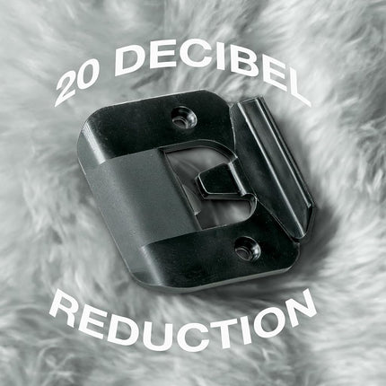 BrainExploder Door Silencer Strike Plate - Flexible, Noise Eliminating Fix for Loud Latches | Fits with No Modifications, Stops Slamming | -20 dB | 4X Quieter | Black/Five Pack