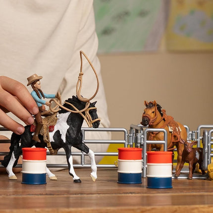 Schleich Farm World - 48Pc Rodeo Show Playset - Kids Ages 3+ | 42679