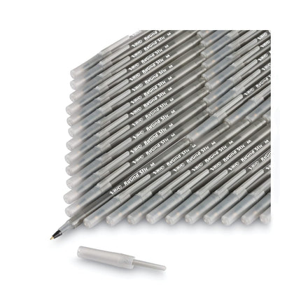 Bolígrafo BIC Round Stic Xtra Life VP, 1 mm, tinta y cuerpo negros, 240 unidades/caja