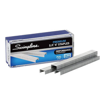 Swingline Staples, S.F. 4, Premium Staples for Desktop Staplers, 1/4" Length, 210/Strip, 5000/Box (35450)