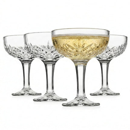 Verres à Champagne Godinger - Lot de 4, Collection Cristal Dublin