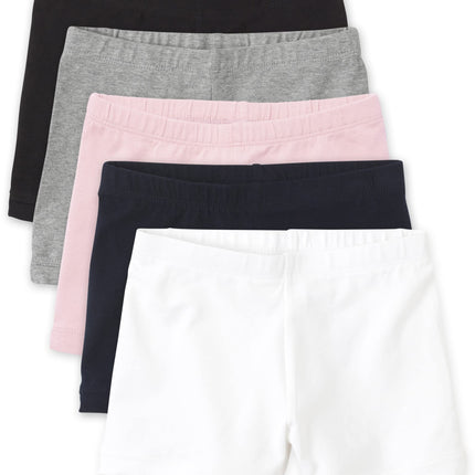 The Children's Place Girls' Cartwheel Shorts, 5 Pa
