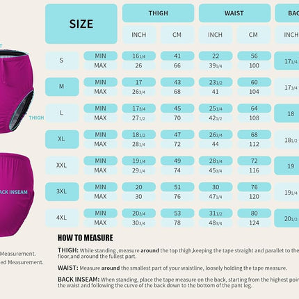 EEOST Kids/Youth Special Needs Swimwear Reusable Swim Diapers for Incontinence Cloth Diaper Covers Waterproof,Leakproof,Unisex [Pink,12-14T]