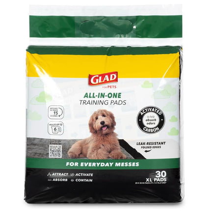 Glad for Pets Black Charcoal Puppy Pads | Puppy Potty Training Pads That Absorb & NEUTRALIZE Urine Instantly | New & Improved Quality Puppy Pee Pads, 200 Count