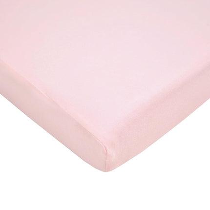 Drap-housse en jersey 100 % coton naturel de la marque American Baby Company, pour parc pliant, rose, doux et respirant, pour les filles