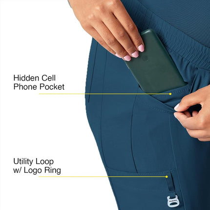 WonderWink Women's Maternity Jogger Pant, Caribbean, Medium