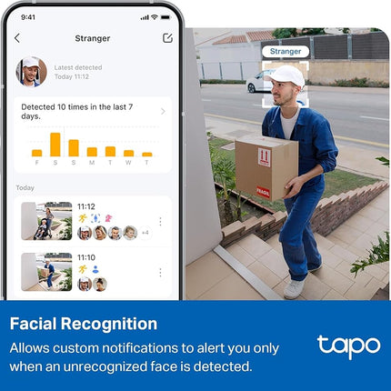 Tapo 4K 8MP Pan/Tilt Outdoor Security Camera, 360° View, C560WS