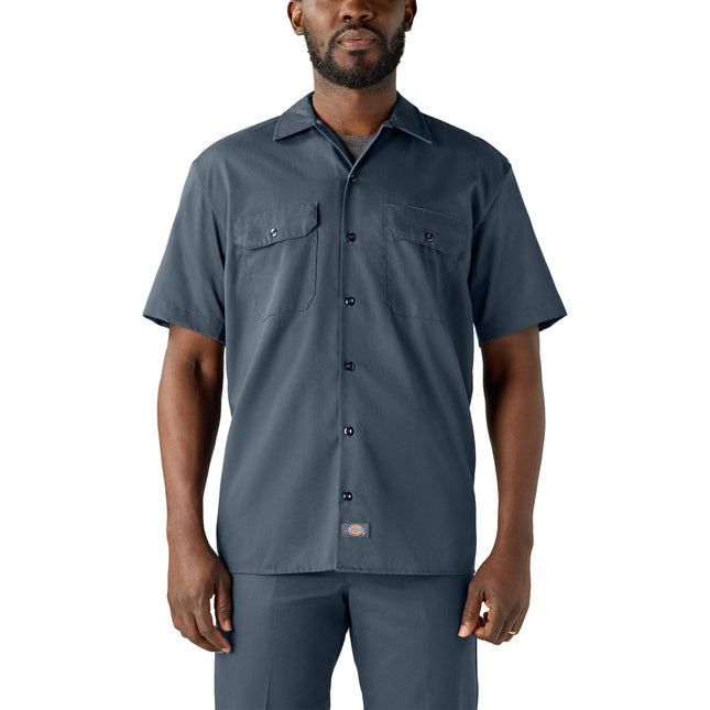 Dickies Men's Short Sleeve Work Shirt, Airforce Bl