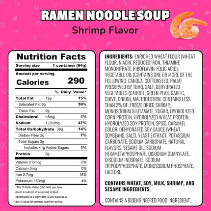 Maruchan Instant Lunch Shrimp Flavoured Ramen Noodles Cup 64 g