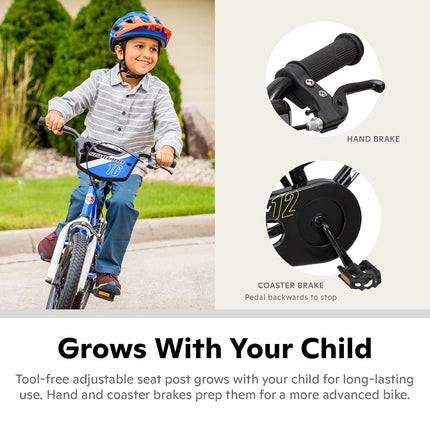 Schwinn Koen Boy's Bike with SmartStart, 12" Wheels, Black
