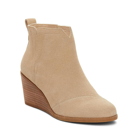 TOMS Clare de mujer, gamuza color avena, 8.5