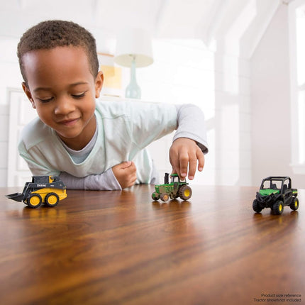 ERTL 3" Iron 3 Pack of John Deere Die-Cast Replicas - Tractor, Gator and Skid Steer Toys , Green