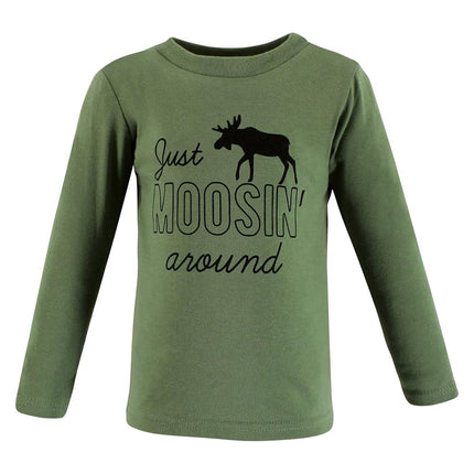 Hudson Baby T-shirts à manches longues pour bébés, Aventure Animale, 5T