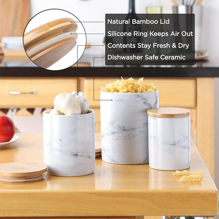 DII Kitchen Accessories Retro Collection Ceramics, Canister Set, Jadeite, 3 Piece