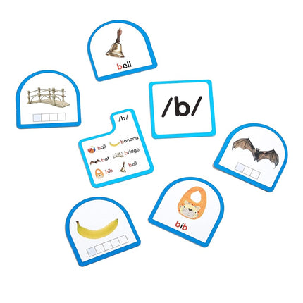 hand2mind Sort that Sound! Activity Set, Phonemic Awareness, ESL Teaching Materials, Science of Reading Manipulatives, Letter Sounds for Kindergarten, Speech Therapy Tools, Phonics Flash Cards