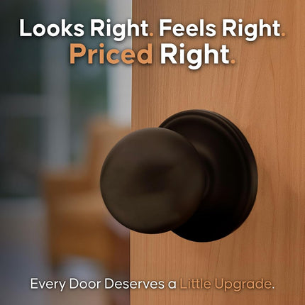 Copper Creek BK2020TB Ball Door Knob, Passage Function, 1 Pack, in Tuscan Bronze