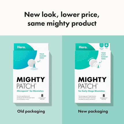 Mighty Patch Hero Cosmetics Micropoint Acne Pimple Patches, 8 Ct
