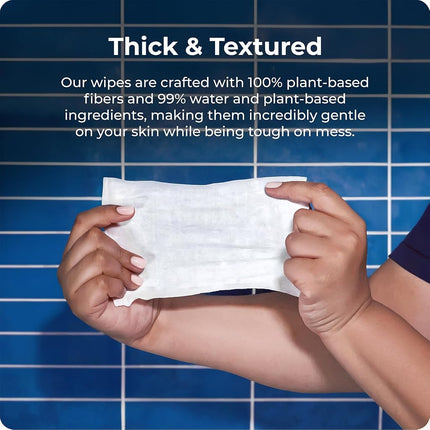 Squatty Potty Flushable Wipes - 6 Packs of 50 (150 Total Wet Wipes)