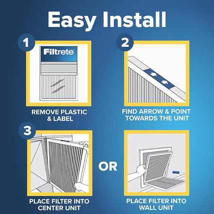 Filtrete 14x20x1 Filtro de aire MPR 300 MERV 5, filtro de horno básico Clean Living Basic Dust, paquete de 6 (Dimensiones exactas 13.81x19.81x0.81)