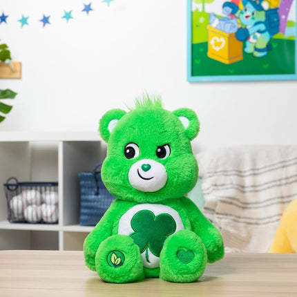 Care Bears Good Luck Bear Stuffed Animal, 14 inches , Green