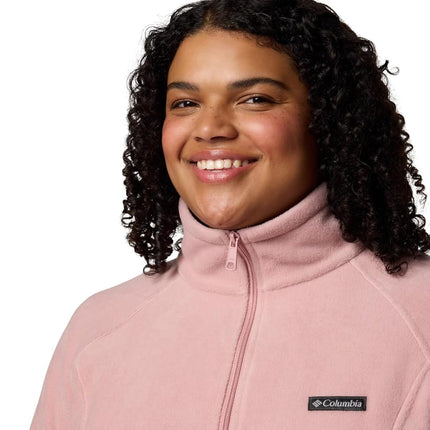 Columbia Benton Springs Women's Fleece Jacket, Pink (Eraser Pink), 2XL