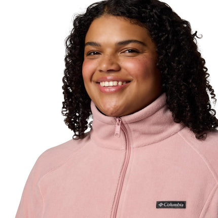 Columbia Benton Springs Women's Fleece Jacket, Pink (Eraser Pink), 2XL