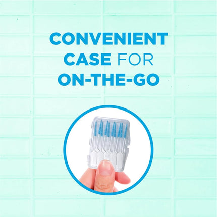 Gum Soft-Picks Espacio Ancho, Palillos Dentales Fáciles de Usar para la Limpieza Dental y la Salud de las Encías, con Estuche Portátil Conveniente, Palillos Dentales Recomendados por Dentistas, 100 unidades (Paquete de 3)