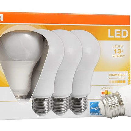 Sylvania Home Lighting 78037 A19 Sylvania Ultra 60 W Equivalent LED Light Bulb, Dimmable, Efficient 9 W Color 3500K, Bright White
