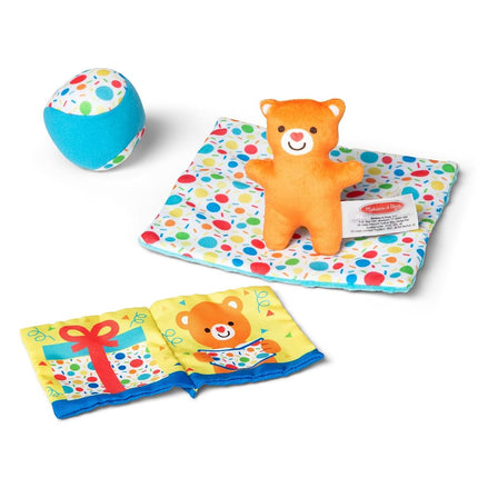 Melissa & Doug Surprise Gift Box Infant Toy| Developmental Toy for Toddlers | Sensory Toys for Children | 0+ | Gift for Baby Boys or Baby Girls - FSC Certified