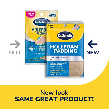 Dr. Scholls Dr. Scholls Molefoam Padding, 2 each (Pack of 2) - Packaging May Vary