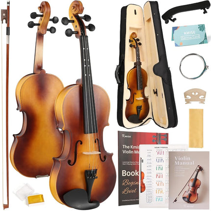 Kmise Violin 3/4 Full Set, Fingerboard Fret Markin