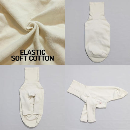 D Doggy Star Italian Greyhound Clothes Flexible T Shirts Whippet for Dogs (M,Solid Light Beige)